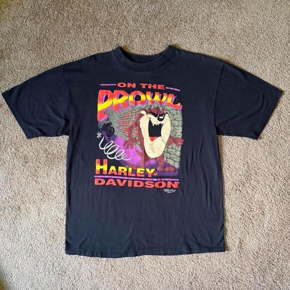 Harley-Davidson Other - Harley-davidson 90s taz t shirt